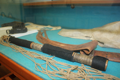 Photo of Cat-O-Nine Tails punishment instrument