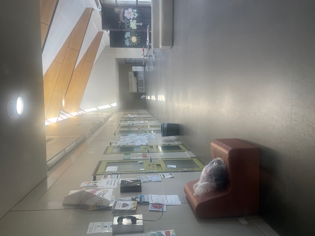 Hallway outside prison cells