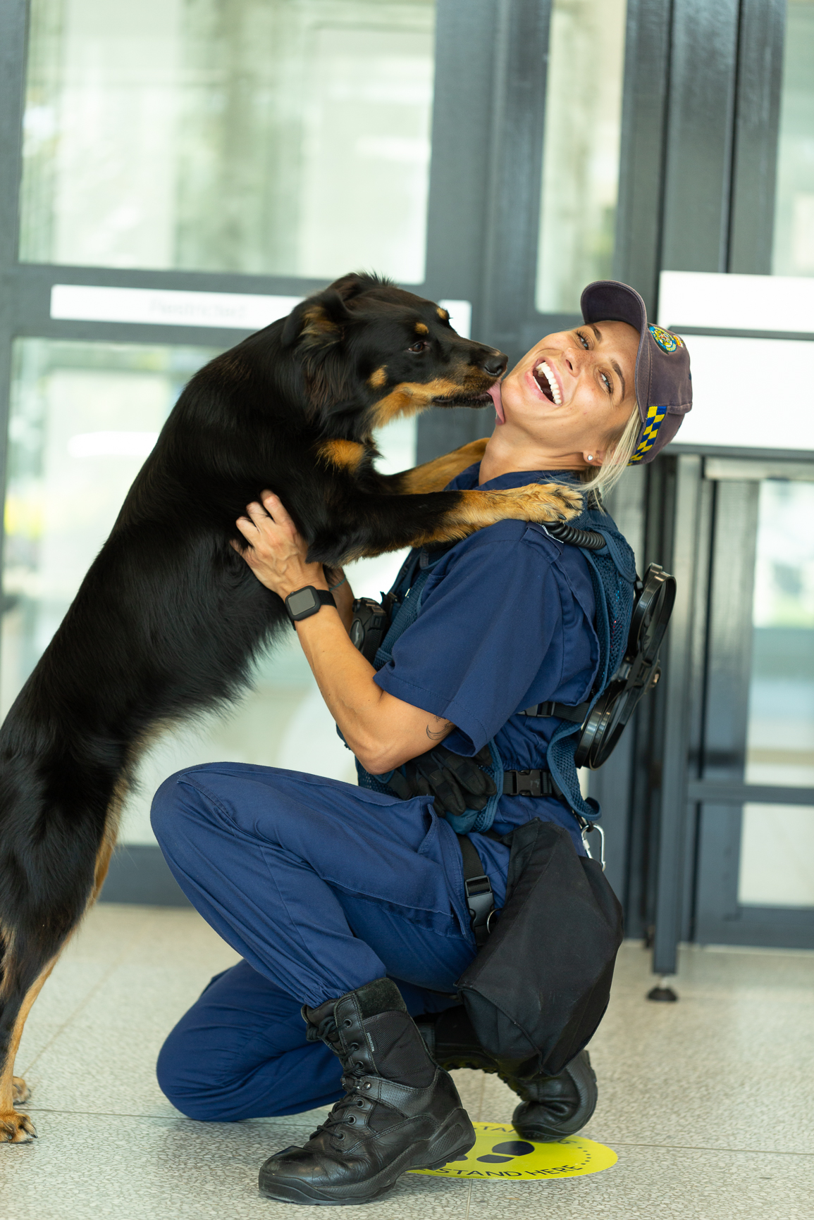 K9 Alice and K9 handler Liz Cunico